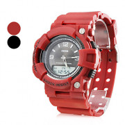 Мужская Multi-функциональный стиль резиновые автоматические аналого-цифровые наручные часы (разных цветов)