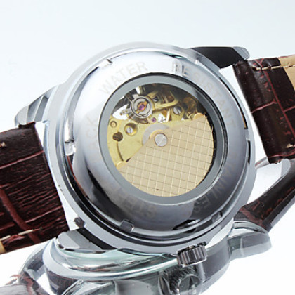 Мужская PU аналоговые механические наручные часы (разных цветов)