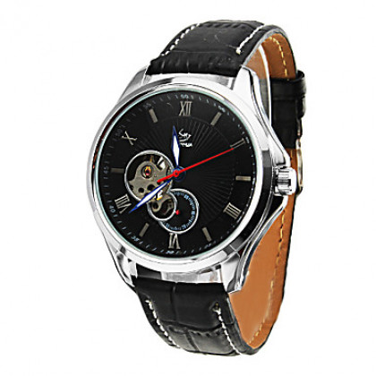 Мужская PU автомеханического аналоговые наручные часы (разных цветов)