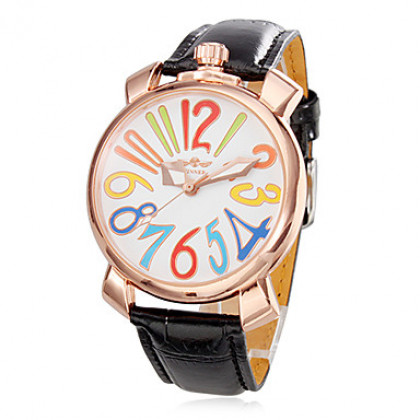 Мужская PU Механические аналоговые наручные часы (разных цветов)