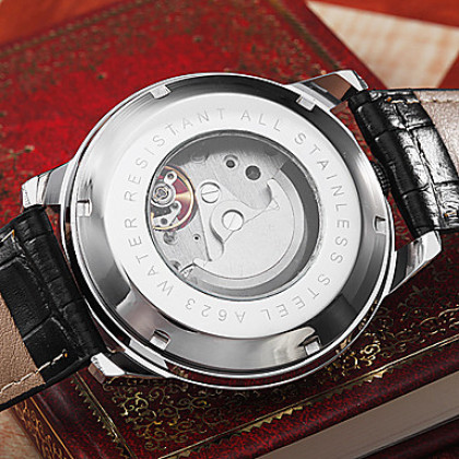 Мужская римского стиля Числа PU Аналоговый Авто-механические наручные часы (разных цветов)