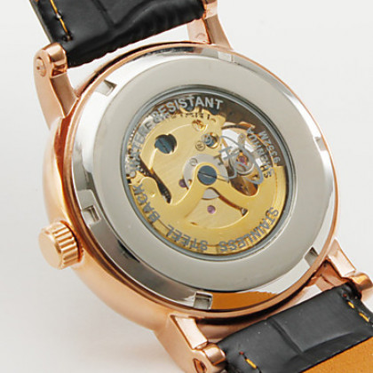 Мужская романском стиле номера сплава аналогового механические наручные часы (черный)