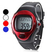 Мужская Счетчик калорий Heart Rate Monitor Стиль Цифровая автоматическая Резиновые наручные часы (разных цветов)