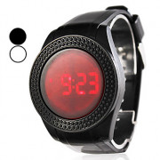Мужская сенсорный экран Стиль Резиновые цифровой светодиодный наручные часы (разных цветов)