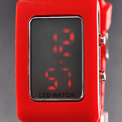 Мужская Silcone цифровой светодиодный наручные спортивные часы (разных цветов)