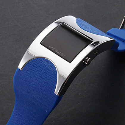 Мужская силиконовая цифровой светодиодный наручные часы (разных цветов)