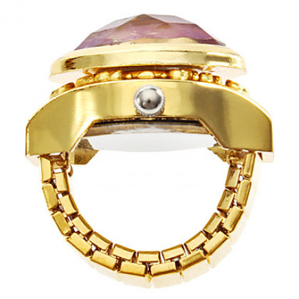 Мужская сплава аналоговые кварцевые часы кольцо (золото)