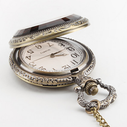 Мужская сплава аналогового карман кварцевые часы (бронза)