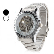 Мужская сплава аналогового Механические наручные часы с гравировкой полые (серебро)