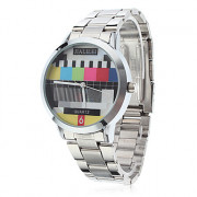 Мужская сплава кварцевые аналоговые наручные часы (серебро)