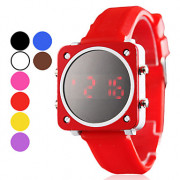 Мужская Спорт Стиль Silcone цифровой светодиодный наручные часы (разных цветов)