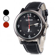 Мужская стилю аналогового PU кварцевые наручные часы (разных цветов)