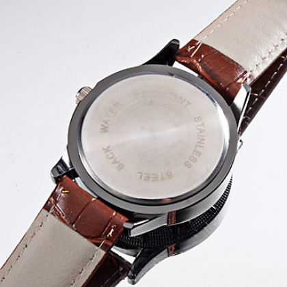 Мужская стилю PU аналоговые кварцевые наручные часы (разных цветов)
