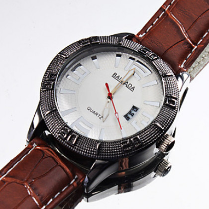 Мужская стилю PU аналоговые кварцевые наручные часы (разных цветов)