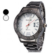 Мужская стилю сплава аналогового кварцевые наручные часы (черный)