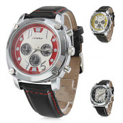 мужская стильная спортивная Пу аналоговые кварцевые наручные часы (разных цветов)