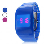 Мужская светодиодный цифровой Резиновые наручные часы (разных цветов)