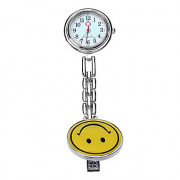 Мужская улыбающееся лицо Pattern Аналоговые карманные кварцевые часы (желтый)