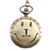 Мужская улыбка сплава аналогового карманные кварцевые часы (бронза)
