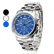 Мужские аналоговые кварцевые наручные часы из металла в классническом стиле (цвета в ассортименте)