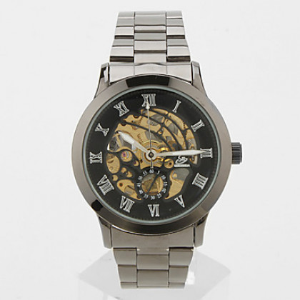 Мужские аналоговые механические часы 9269 (черные)