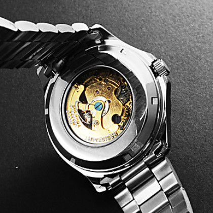 Мужские Аналоговые Серебряная сталь Авто-механические наручные часы (разных цветов)