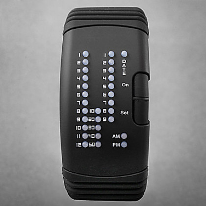 Мужские LED цифровые спортивные силиконовые наручные часы (разные цвета)
