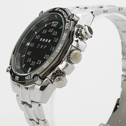Мужские многофункциональные часы из металлического сплава (серебристые)