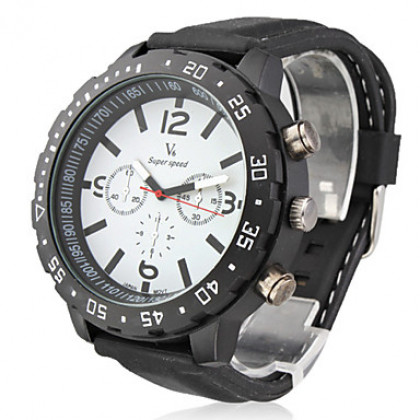 мужские новые стильные черные силиконовые спортивные наручные часы