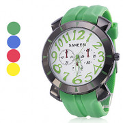 Мужские резиновые Кварцевые аналоговые наручные часы (разных цветов)