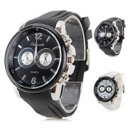 мужские силиконовые аналоговые кварцевые наручные часы (разных цветов)
