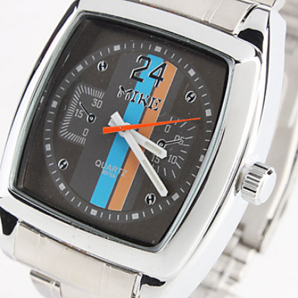 мужские стали аналоговые кварцевые наручные часы (серебро)