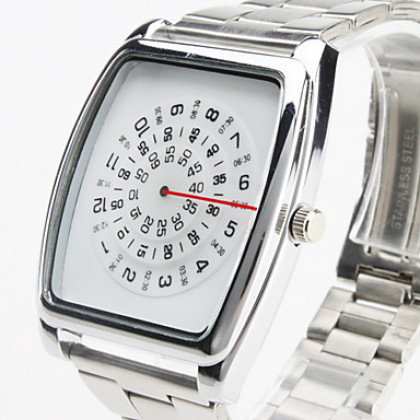 мужские стали аналоговые кварцевые наручные часы (серебро)