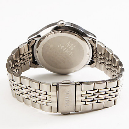 мужские стилю сплава аналоговые кварцевые наручные часы (серебро)