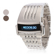 Мужские цифровые LED наручные часы из стали (разные цвета)