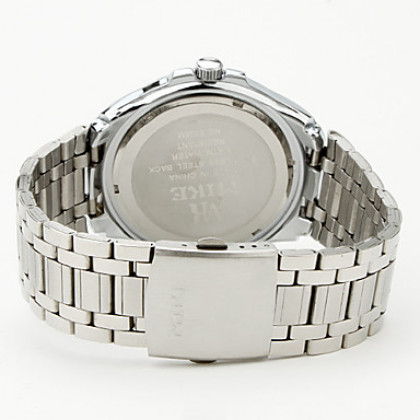 мужской деловой сплав аналоговые кварцевые наручные часы (серебро)