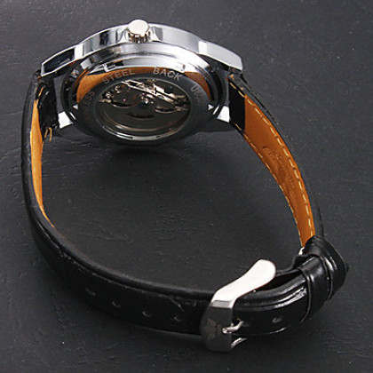 Мужской стиль Механические PU Аналоговые наручные часы (разных цветов)
