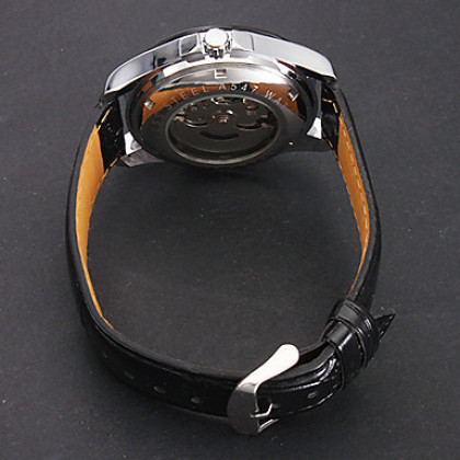 Мужской стиль механический аналог PU наручные часы (разных цветов)