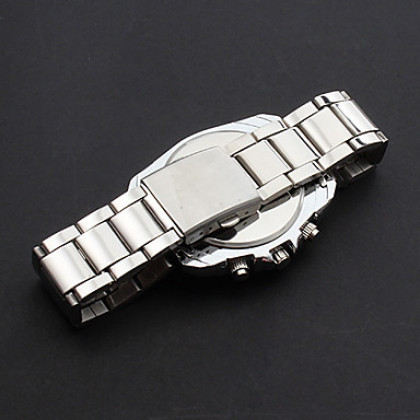 Мужской стиль одежды сплава аналогового кварцевые наручные часы (серебро)