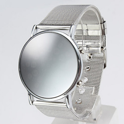 Мужской стиль одежды стали цифровых светодиодных наручные часы (серебро)
