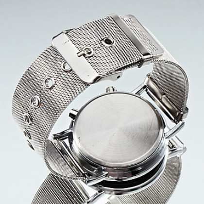 Мужской стиль одежды стали цифровых светодиодных наручные часы (серебро)