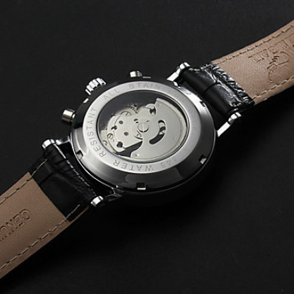 Мужской стиль PU Аналоговый механические наручные часы (разных цветов)