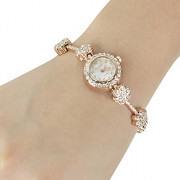 Новых женщин способа сплава кристалла цветения сливы браслет наручные часы