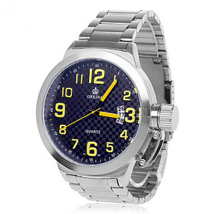 ORKINA P0029 Мужская модная Calenda Простые кварцевые наручные часы г (разных цветов)