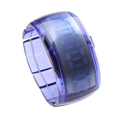 Пара браслетов дизайн будущего синий светодиод наручные часы - синий и красный