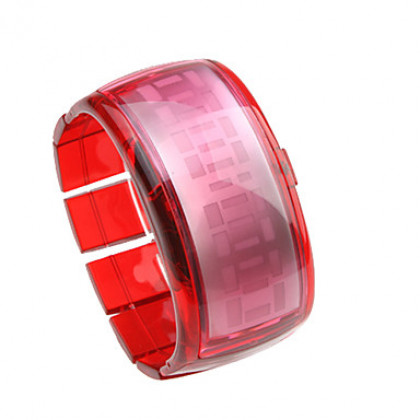 Пара браслетов дизайн будущего синий светодиод наручные часы - синий и красный