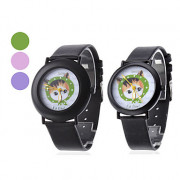 Пара мужской Cat Дизайн PU Аналоговые наручные часы кварцевые (разных цветов)