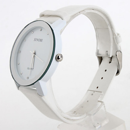 Пара Пу часы аналоговые кварцевые часы (белый)