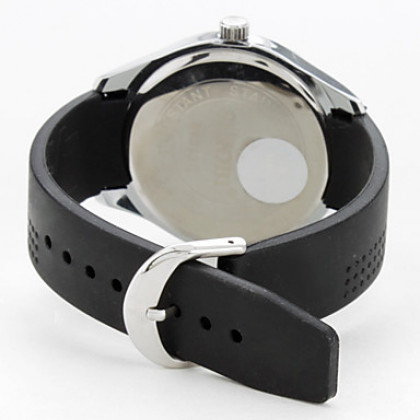 Пара силиконовых 9312 аналоговые кварцевые наручные часы (черный)
