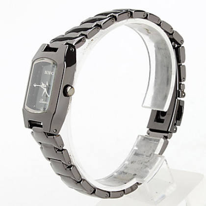 Пара сплава аналоговые кварцевые наручные часы (черный)